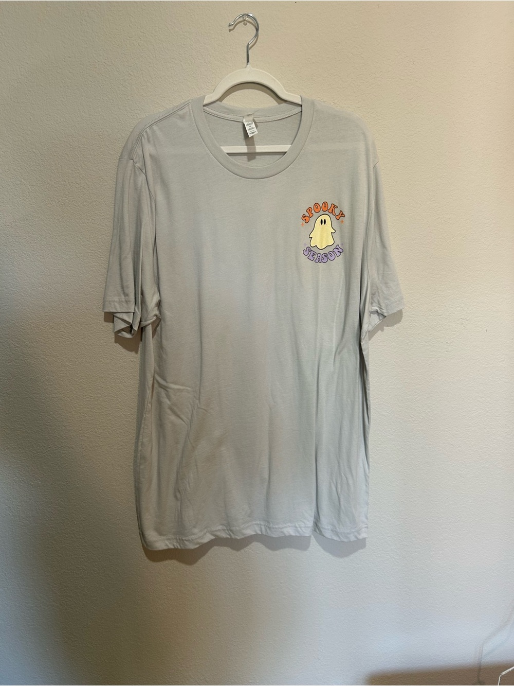 Light Gray 'Spooky Season' Ghost Graphic Tee